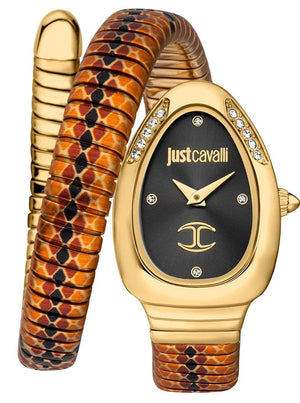 Buy Shop Just Cavalli Glam Evo 5 Black Dial Two Tone Steel Strap Watch for Women - JC1L251M0055 USA Online