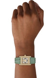 Buy Shop Emporio Armani Classic White Dial Green Leather Strap Watch for Women - AR11661 USA Online