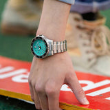 Buy Shop Citizen Mechanical Automatic Turquoise Dial Silver Steel Strap Watch for Men - NJ0170-83X USA Online