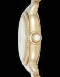 Buy Shop Emporio Armani Mia Crystals Gold Dial Gold Steel Strap Watch for Women - AR11609 USA Online
