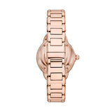 Buy Shop Emporio Armani Mia Meccanico Mother of Pearl Dial Rose Gold Steel Strap Watch for Women - AR60072 USA Online