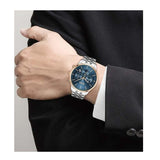 Buy Shop Hugo Boss Avery Chronograph Blue Dial Silver Steel Strap Watch for Men - 1514158 USA Online