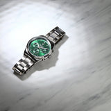 Buy Shop Maserati Competizione Chronograph Green Dial Silver Steel Strap Watch for Men - R8853100044 USA Online