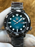 Buy Shop Seiko 5 Sports Automatic Turquoise Dial Grey Steel Strap Watch for Men - SRPC65J1 USA Online