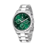 Buy Shop Maserati Competizione Chronograph Green Dial Silver Steel Strap Watch for Men - R8853100044 USA Online
