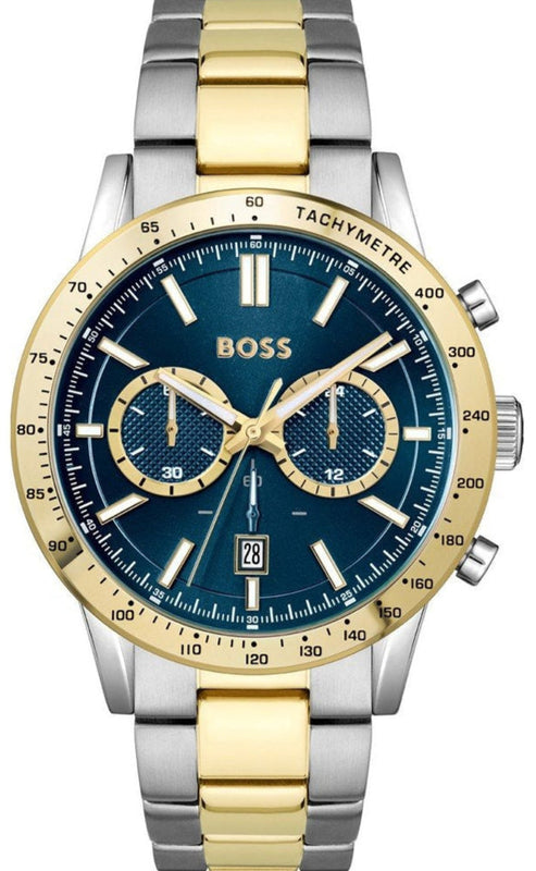 Buy Shop Hugo Boss Allure Chronograph Blue Dial Two Tone Steel Strap Watch for Men - 1514163 USA Online