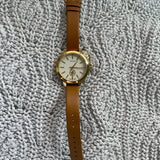 Buy Shop Tory Burch Collins Quartz White Dial Brown Leather Strap Watch for Women - TBW1304 USA Online