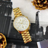 Buy Shop Maserati Tradizione Chronograph White Dial Gold Steel Strap Watch for Men - R8873646003 USA Online