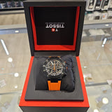 Buy Shop Tissot T Race Chronograph Black Dial Orange Rubber Strap Watch for Men - T141.417.37.051.02 USA Online