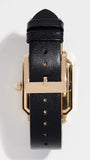 Buy Shop Tory Burch Robinson White Dial Black Leather Strap Watch for Women - TBW1504 USA Online