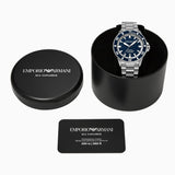 Buy Shop Emporio Armani Sea Explorer Blue Dial Silver Steel Strap Watch for Men - AR60087 USA Online