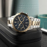 Buy Shop Hugo Boss Allure Chronograph Blue Dial Two Tone Steel Strap Watch for Men - 1514163 USA Online