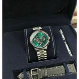 Buy Shop Maserati Sorpasso Chronograph Green Dial Silver Steel Strap Watch for Men - R8873624002 USA Online