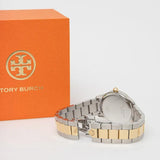 Buy Shop Tory Burch Collins White Dial Two Tone Steel Strap Watch for Women - TBW1306 USA Online