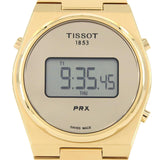 Buy Shop Tissot PRX Digital Quartz Gold Dial Gold Steel Strap Watch for Men - T137.463.33.020.00 USA Online