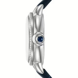 Buy Shop Emporio Armani Mia Moonphase Blue Dial Blue Leather Strap Watch for Women - AR11629 USA Online