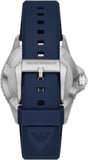 Buy Shop Emporio Armani World Explorer GMT Blue Dial Blue Rubber Strap Watch for Men - AR11592 USA Online