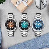 Seiko Prospex US Special Edition King Turtle Automatic Brown Dial Silver Steel Strap Watch for Men - SRPH55