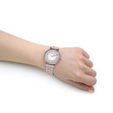 Buy Shop Emporio Armani Gianni T Bar Silver Dial Two Tone Steel Strap Watch for Women - AR11537 USA Online