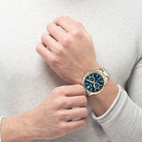 Buy Shop Hugo Boss Allure Chronograph Blue Dial Two Tone Steel Strap Watch for Men - 1514163 USA Online