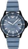 Buy Shop Emporio Armani Sea Explorer Divers Blue Dial Blue Silicone Strap Watch for Men - AR11685 USA Online
