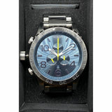 Nixon 51-30 Chronograph Blue Dial Two Tone Steel Strap Watch for Men - A083-2304