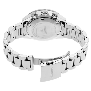Buy Shop Seiko Prospex Speedtimer 41.4 Solar Chronograph Blue Dial Silver Steel Strap Watch for Men - SSC935 USA Online