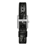 Buy Shop Emporio Armani Classic Crystals Silver Dial Black Leather Strap Watch for Women - AR11660 USA Online