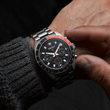 Buy Shop Seiko Prospex Speedtimer Solar Chronograph Black Dial Silver Steel Strap Watch for Men - SSC915 USA Online