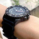 Buy Shop Citizen Mechanical Automatic Black Dial Black Rubber Strap Watch for Men - NJ0125-11E USA Online