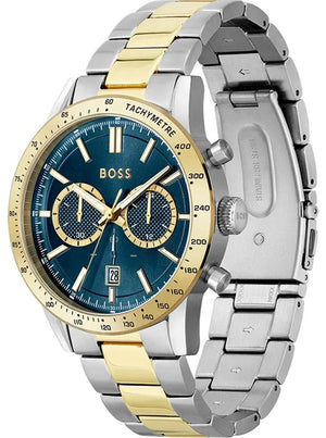 Buy Shop Hugo Boss Allure Chronograph Blue Dial Two Tone Steel Strap Watch for Men - 1514163 USA Online