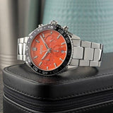 Buy Shop Hugo Boss Runner 3H Orange Dial Silver Steel Strap Watch for Men - 1514206 USA Online