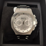 Buy Shop Hugo Boss Taper Chronograph White Dial Silver Steel Strap Watch for Men - 1514087 USA Online