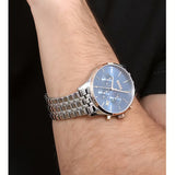 Buy Shop Hugo Boss Avery Chronograph Blue Dial Silver Steel Strap Watch for Men - 1514158 USA Online