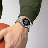 Buy Shop Tissot Digital Quartz Black Dial Silver Steel Strap Watch for Men - T137.463.11.050.00 USA Online