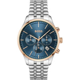 Buy Shop Hugo Boss Avery Chronograph Blue Dial Silver Steel Strap Watch for Men - 1514158 USA Online