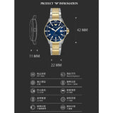 Buy Shop Emporio Armani World Explorer Blue Dial Two Tone Steel Strap Watch for Men - AR11682 USA Online