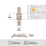 Buy Shop Emporio Armani Genni Mother of Pearl Dial Two Tone Steel Strap Watch for Women - AR11626 USA Online