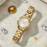 Buy Shop Emporio Armani Mia Crystals Gold Dial Gold Steel Strap Watch for Women - AR11609 USA Online