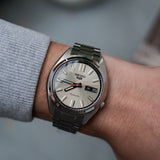 Buy Shop Seiko 5 Sports SNXS Series Automatic Beige Dial Silver Steel Strap Watch for Men - SRPK91K1 USA Online