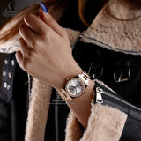 Buy Shop Emporio Armani Federica Analog Mother of Pearl Dial Rose Gold Steel Strap Watch for Women - AR11558 USA Online