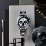 Buy Shop Seiko Prospex Speedtimer Solar Chronograph Silver Dial Silver Steel Strap Watch for Men - SSC911 USA Online