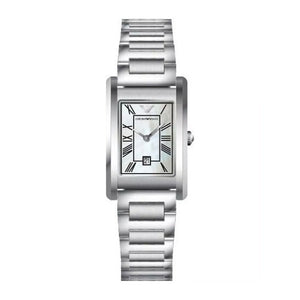 Buy Shop Emporio Armani Gino Mother of Pearl Dial Silver Steel Strap Watch for Men - AR11664 USA Online