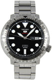 Buy Shop Seiko 5 Sports Automatic Black Dial Silver Steel Strap Watch for Men - SRPC61J1 USA Online