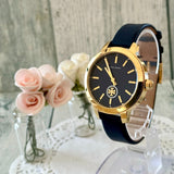 Buy Shop Tory Burch Collins Quartz Blue Dial Blue Leather Strap Watch for Women - TBW1203 USA Online