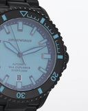 Buy Shop Emporio Armani Sea Explorer Turquoise Blue Dial Black Steel Strap Watch for Men - AR60084 USA Online