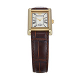 Buy Shop Emporio Armani Gino White Dial Brown Leather Strap Watch for Men - AR11665 USA Online