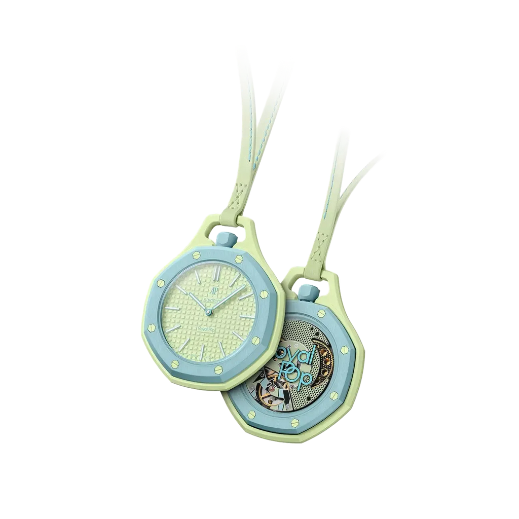 Buy Shop Swatch Royal Pop Lime Green Dial Lime Green Leather Strap Watch for Men - Blaue Acht USA Online