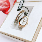 Buy Shop Just Cavalli Serpente Metallica Mother of Pearl Dial Two Tone Steel Strap Watch for Women - JC1L208M0065 USA Online