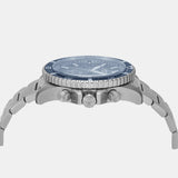 Buy Shop Emporio Armani World Explorer Chronograph Blue Dial Silver Steel Strap Watch for Men - AR11681 USA Online